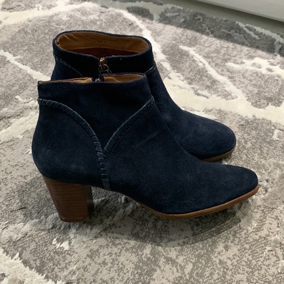Jack Rogers Navy Blue Suede Booties size 9.5 - Picture 9 of 16